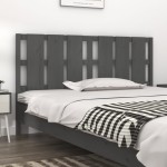 vidaXL Tăblie de pat, gri, 165,5x4x100 cm, lemn masiv de pin vidaXL Tăblie de pat, gri, 165,5x4x100 cm, lemn masiv de pin