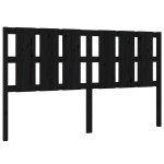 vidaXL Tăblie de pat, negru, 185,5x4x100 cm, lemn masiv de pin