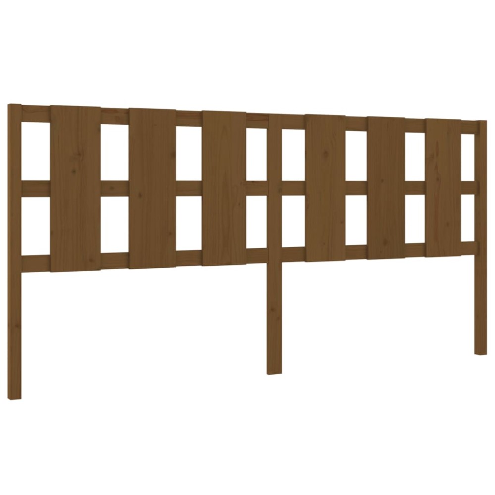 vidaXL Tăblie de pat, maro miere, 205,5x4x100 cm, lemn masiv de pin