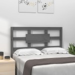 vidaXL Tăblie de pat, gri, 80,5x4x100 cm, lemn masiv de pin