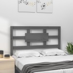 vidaXL Tăblie de pat, gri, 80,5x4x100 cm, lemn masiv de pin