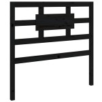 vidaXL Tăblie de pat, negru, 80,5x4x100 cm, lemn masiv de pin