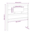 vidaXL Tăblie de pat, maro miere, 95,5x4x100 cm, lemn masiv de pin