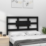 vidaXL Tăblie de pat, negru, 95,5x4x100 cm, lemn masiv de pin