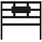 vidaXL Tăblie de pat, negru, 95,5x4x100 cm, lemn masiv de pin