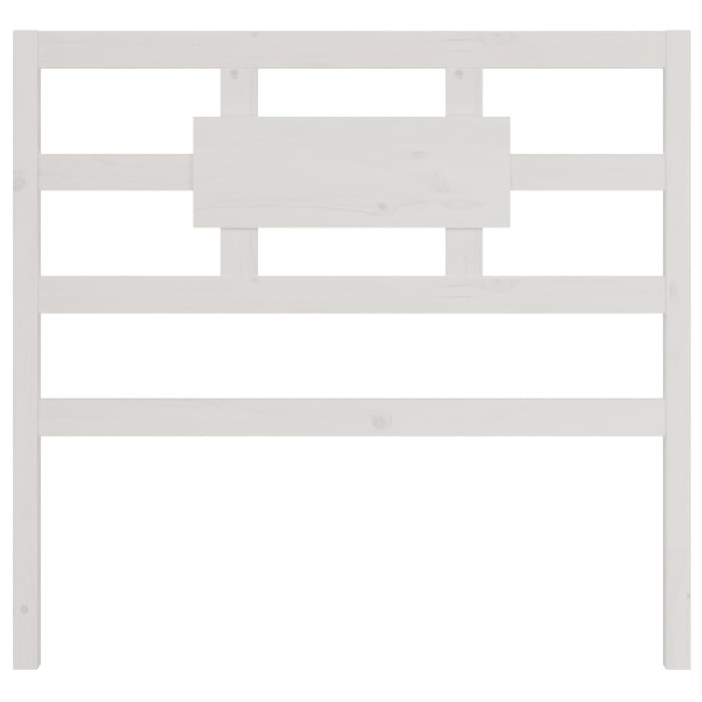 vidaXL Tăblie de pat, alb, 105,5x4x100 cm, lemn masiv de pin