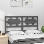 vidaXL Tăblie de pat, gri, 145,5x4x100 cm, lemn masiv de pin