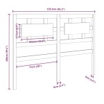 vidaXL Tăblie de pat, 155,5x4x100 cm, lemn masiv de pin