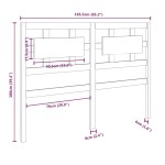 vidaXL Tăblie de pat, maro miere, 165,5x4x100 cm, lemn masiv de pin