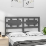 vidaXL Tăblie de pat, gri, 205,5x4x100 cm, lemn masiv de pin