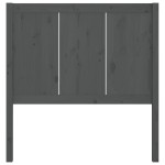 vidaXL Tăblie de pat, gri, 80,5x4x100 cm, lemn masiv de pin