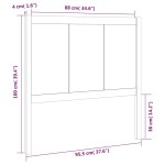 vidaXL Tăblie de pat, 95,5x4x100 cm, lemn masiv de pin