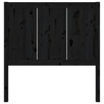 vidaXL Tăblie de pat, negru, 95,5x4x100 cm, lemn masiv de pin