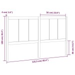 vidaXL Tăblie de pat, 125,5x4x100 cm, lemn masiv de pin