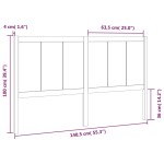vidaXL Tăblie de pat, 140,5x4x100 cm, lemn masiv de pin