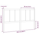 vidaXL Tăblie de pat, 205,5x4x100 cm, lemn masiv de pin