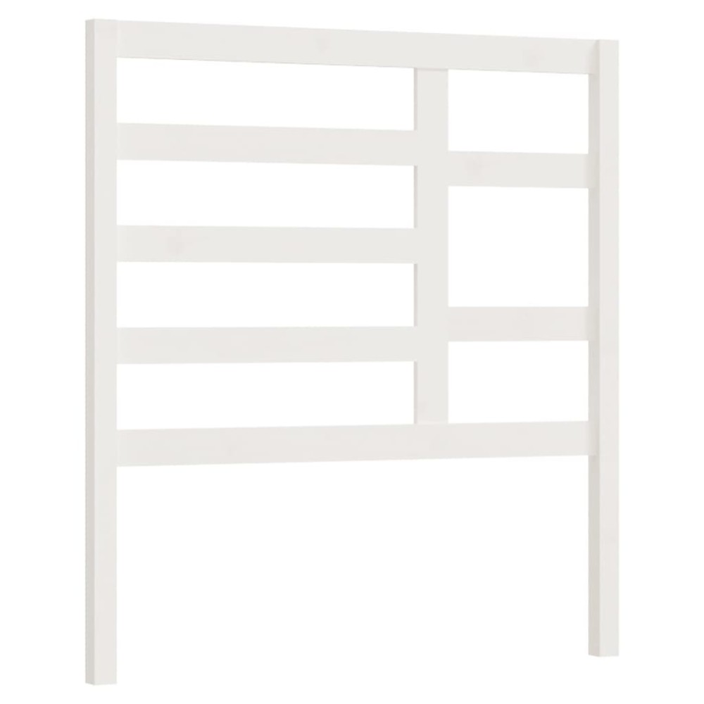 vidaXL Tăblie de pat, alb, 81x4x104 cm, lemn masiv de pin