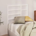 vidaXL Tăblie de pat, alb, 81x4x104 cm, lemn masiv de pin