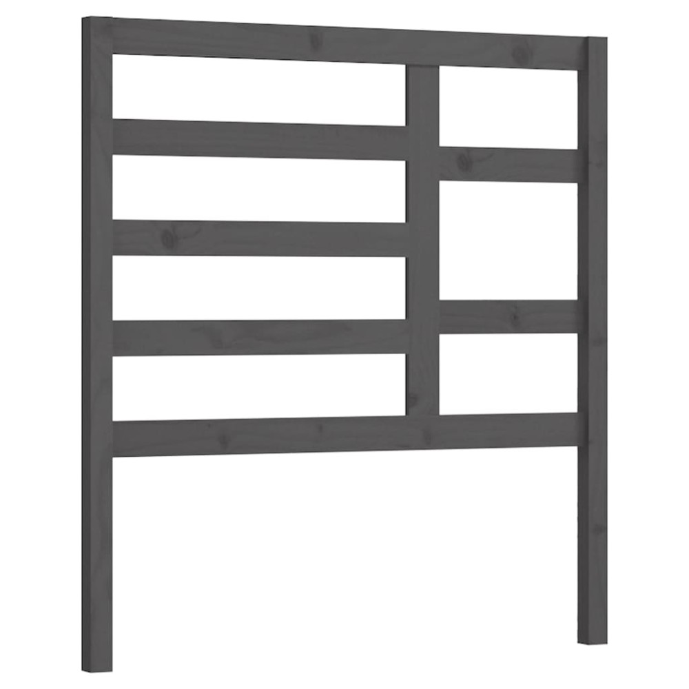 vidaXL Tăblie de pat, gri, 81x4x104 cm, lemn masiv de pin