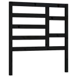 vidaXL Tăblie de pat, negru, 81x4x104 cm, lemn masiv de pin