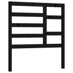 vidaXL Tăblie de pat, negru, 96x4x104 cm, lemn masiv de pin