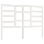 vidaXL Tăblie de pat, alb, 126x4x104 cm, lemn masiv de pin