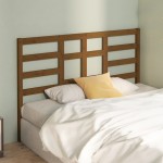 vidaXL Tăblie de pat, maro miere, 126x4x104 cm, lemn masiv de pin vidaXL Tăblie de pat, maro miere, 126x4x104 cm, lemn masiv de pin