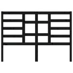 vidaXL Tăblie de pat, negru, 126x4x104 cm, lemn masiv de pin vidaXL Tăblie de pat, negru, 126x4x104 cm, lemn masiv de pin