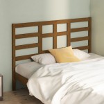 vidaXL Tăblie de pat, maro miere, 141x4x104 cm, lemn masiv de pin vidaXL Tăblie de pat, maro miere, 141x4x104 cm, lemn masiv de pin