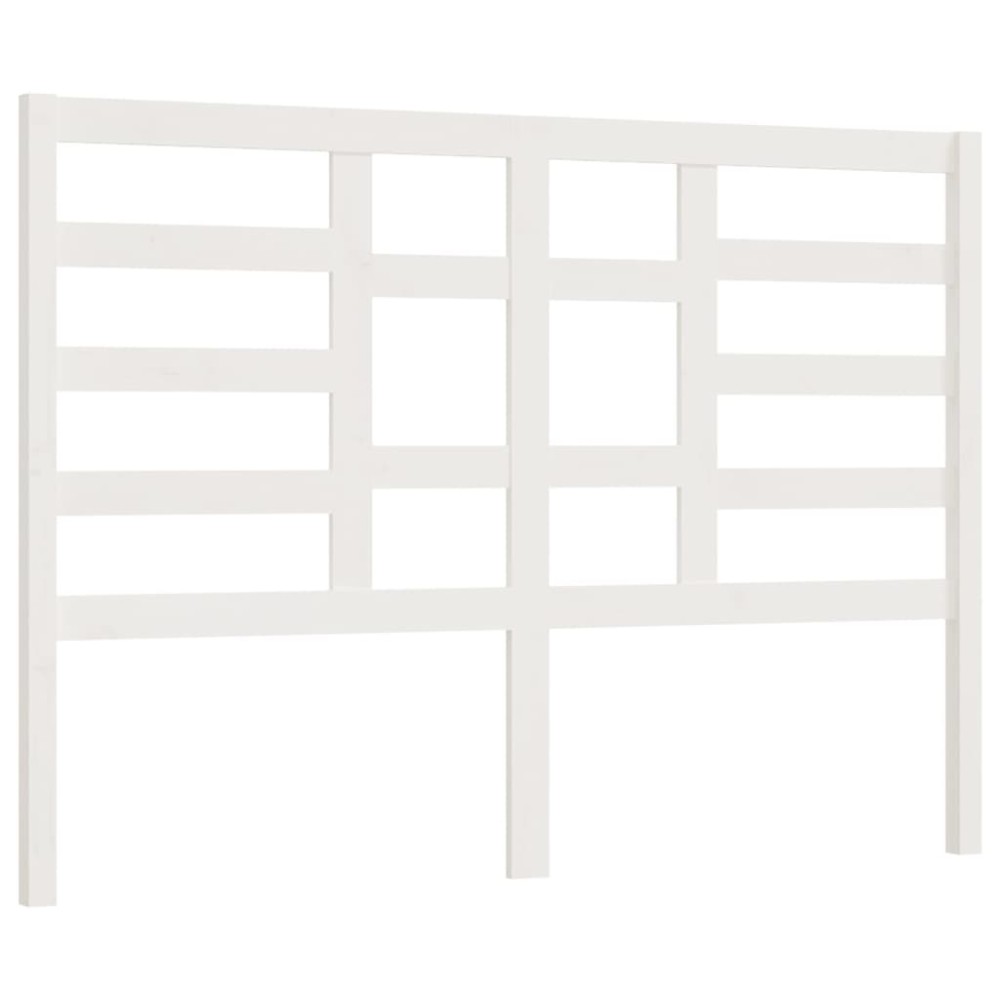 vidaXL Tăblie de pat, alb, 166x4x104 cm, lemn masiv de pin