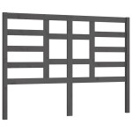 vidaXL Tăblie de pat, gri, 166x4x104 cm, lemn masiv de pin