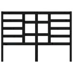 vidaXL Tăblie de pat, negru, 166x4x104 cm, lemn masiv de pin