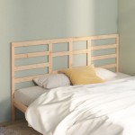 vidaXL Tăblie de pat, 206x4x104 cm, lemn masiv de pin