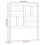 vidaXL Tăblie de pat, 96x4x104 cm, lemn masiv de pin