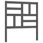 vidaXL Tăblie de pat, gri, 96x4x104 cm, lemn masiv de pin