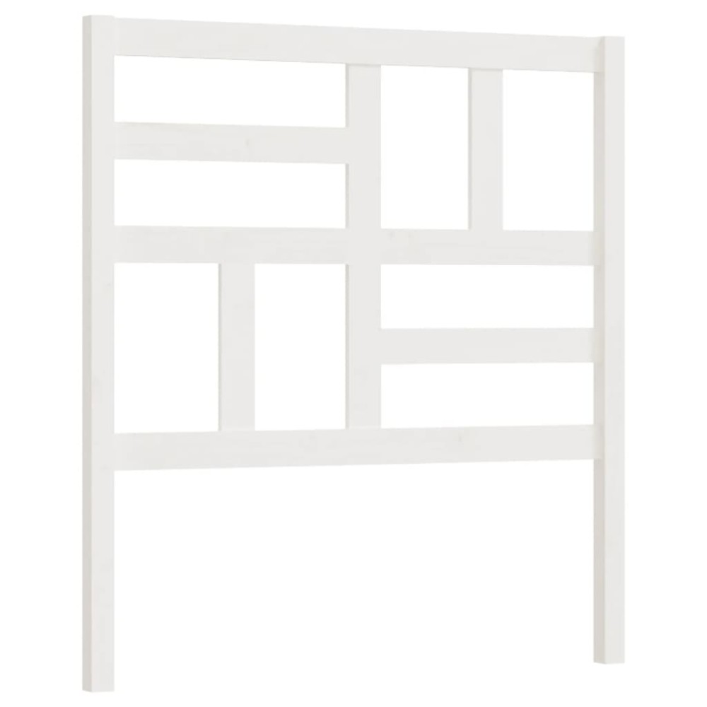 vidaXL Tăblie de pat, alb, 106x4x104 cm, lemn masiv de pin