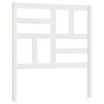 vidaXL Tăblie de pat, alb, 106x4x104 cm, lemn masiv de pin