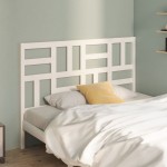 vidaXL Tăblie de pat, alb, 126x4x104 cm, lemn masiv de pin vidaXL Tăblie de pat, alb, 126x4x104 cm, lemn masiv de pin
