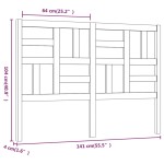 vidaXL Tăblie de pat, alb, 141x4x104 cm, lemn masiv de pin vidaXL Tăblie de pat, alb, 141x4x104 cm, lemn masiv de pin