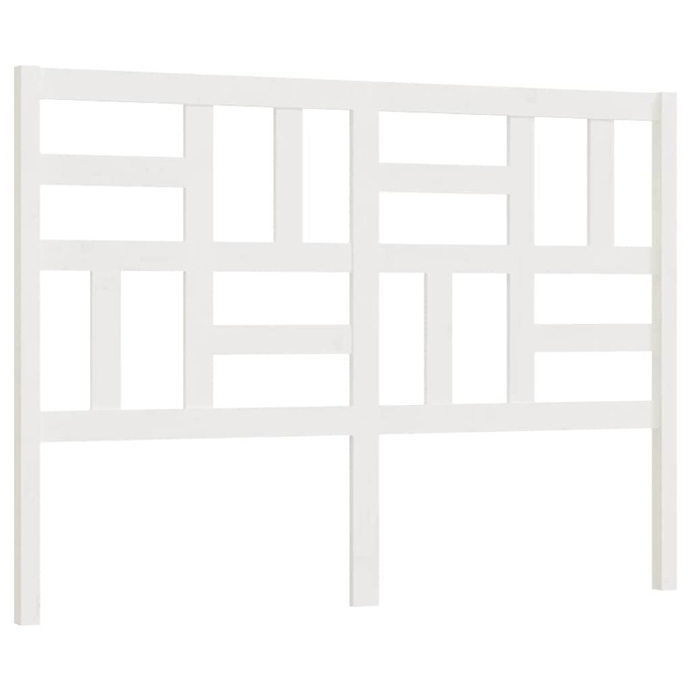 vidaXL Tăblie de pat, alb, 166x4x104 cm, lemn masiv de pin