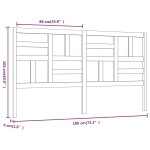 vidaXL Tăblie de pat, alb, 186x4x104 cm, lemn masiv de pin vidaXL Tăblie de pat, alb, 186x4x104 cm, lemn masiv de pin