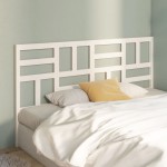 vidaXL Tăblie de pat, alb, 206x4x104 cm, lemn masiv de pin vidaXL Tăblie de pat, alb, 206x4x104 cm, lemn masiv de pin