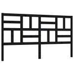 vidaXL Tăblie de pat, negru, 206x4x104 cm, lemn masiv de pin