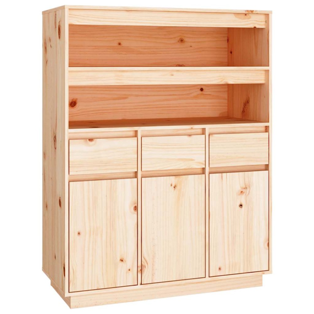 vidaXL Dulap înalt, 89x40x116,5 cm, lemn masiv de pin