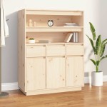 vidaXL Dulap înalt, 89x40x116,5 cm, lemn masiv de pin vidaXL Dulap înalt, 89x40x116,5 cm, lemn masiv de pin