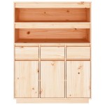 vidaXL Dulap înalt, 89x40x116,5 cm, lemn masiv de pin vidaXL Dulap înalt, 89x40x116,5 cm, lemn masiv de pin