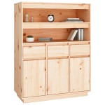 vidaXL Dulap înalt, 89x40x116,5 cm, lemn masiv de pin vidaXL Dulap înalt, 89x40x116,5 cm, lemn masiv de pin