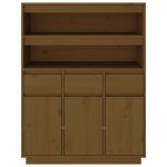 vidaXL Dulap înalt, maro miere, 89x40x116,5 cm, lemn masiv de pin