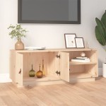 vidaXL Comodă TV, 105x34x40 cm, lemn masiv de pin