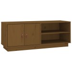 vidaXL Comodă TV, maro miere, 105x34x40 cm, lemn masiv de pin vidaXL Comodă TV, maro miere, 105x34x40 cm, lemn masiv de pin